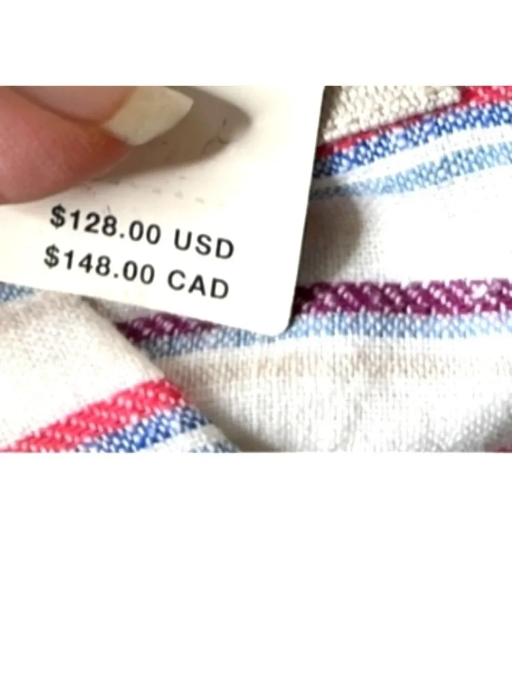 Dolan Left Coast Collection Antropologie Blazer Striped Linen Double-breasted XL